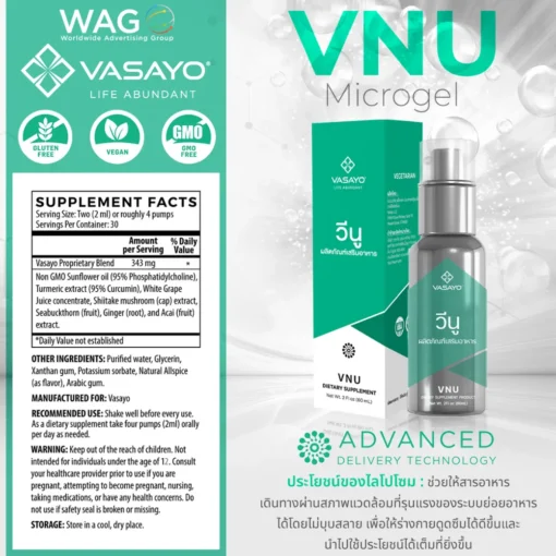 Vnu Vasayo ลดการอักเสบ ปวดข้อ ปวดเข่า โรคเก๊าท์ วีนู วาซาโย